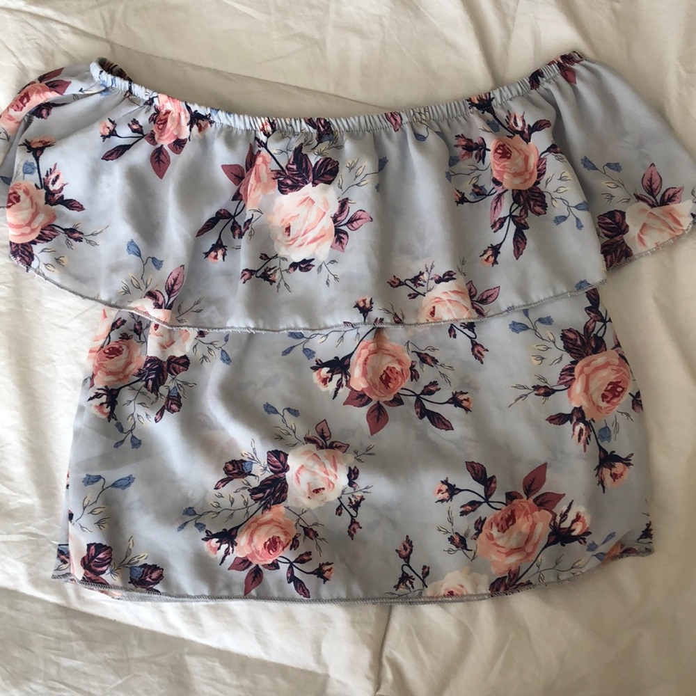 Floral off the shoulder